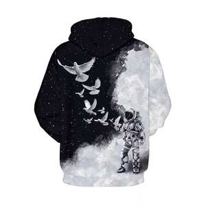 เสื้อมีฮู้ดผ้าซับลิเมชันของผู้ชายเสื้อแบบสวมศีรษะ100% ผ้าโพลีเอสเตอร์ออกแบบได้ตามต้องการ - Product Image 5