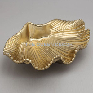 Plaqué or de forme unique en métal en aluminium élégant de fantaisie avec le bol décoratif à la recherche d'oiseau pour l'usage à la maison d'hôtel - Product Image 3