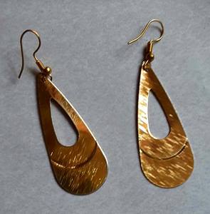 Pendiente elegante regalo para mujer forma de hoja colgante pendiente latón oro joyería pendiente para regalo de cumpleaños joyería - Product Image 5