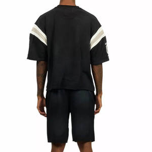 Ensemble t-shirt et short pour homme, coupe décontractée, tenue en deux pièces, vêtements de sport pour l'entraînement estival - Product Image 5