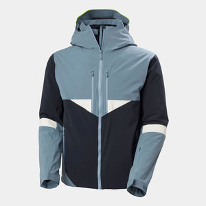 Breathable Eco-Friendly Hooded Ski <b>Jacket</b> with Front Logo Unisex Winter Snow <b>Jacket</b> for Outdoor Activities - Product Image 1