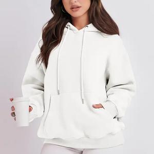 Hoodie Ladies Casual Crop Top Hoodie Women Street Fashionable Jogging Hoodies <b>Long</b> Sleeve Cotton Fleece Gym Crop <b>Sweatshirt</b> - Product Image 3