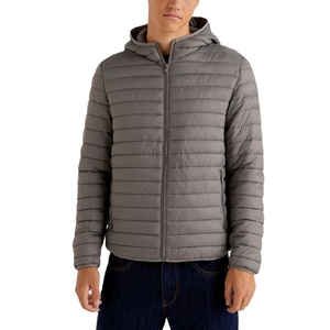 Nouvelle veste matelassée coupe-vent réversible de grande taille pour hommes d'hiver à la mode avec capuche en ouate de polyester fabriquée au Bangladesh - Product Image 4