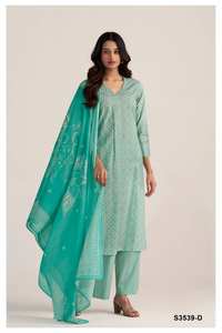 เสื้อผ้าสไตล์อินเดียและปากีสถานพิมพ์ลายซาลวาร์คาเมซผ้าคอตตอนสุดหรูสำหรับงานปาร์ตี้และงานปาร์ตี้ขายส่ง - Product Image 5