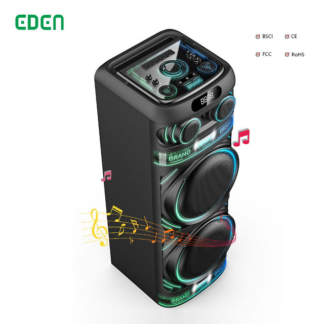 OEM Factory New Audio Home Good Sound DJ Party Speaker Dual 12 Inch Bluetooth Portable Speaker