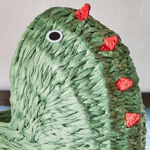 ตะกร้าสานจากผักตบชวา รูปทรงไดโนเสาร์ ตะกร้าเก็บของทำมือ ขายส่ง เป็นมิตรกับสิ่งแวดล้อม ผลิตในเวียดนาม - Product Image 3