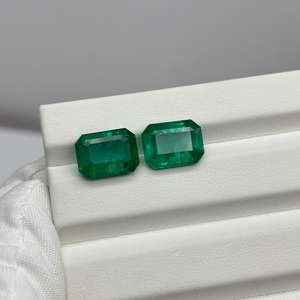 Esmeralda Natural de Alta Calidad Más Popular, Piedra Preciosa Suelta de 12x9 mm en Venta, Piedra de Joyería Natural al por Mayor de Proveedor Indio - Product Image 1