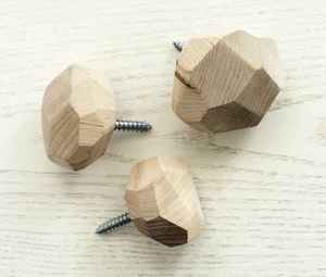 Gancho de pared moderno grande y pequeño Gancho de planta de madera de abedul Gancho de pared de madera Sombreros Ganchos Colgador de maderas duras sólidas Decoraciones - Product Image 4