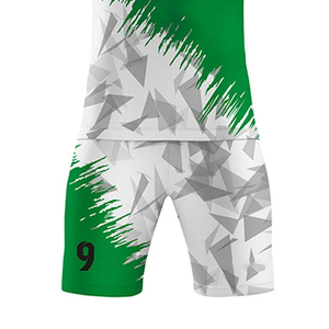 Conjunto de Uniforme de Fútbol Personalizado al por Mayor, Camiseta y Pantalones Cortos de Fútbol para Hombre y Mujer, Adultos, Transpirable, de Secado Rápido, 100% Poliéster, Sin Costuras - Product Image 5