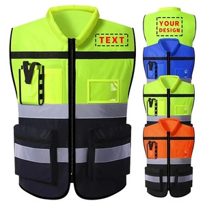 Gilet de sécurité Vêtements réfléchissants sans manches avec veste d'urgence à rayures réfléchissantes pour les travailleurs - Product Image 1