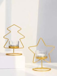 Portavelas Dorado de Estilo Nórdico, Decoración de Mesa, Portavelas para Velas de Té, Portavelas Votivas para Decoración del Hogar - Product Image 6