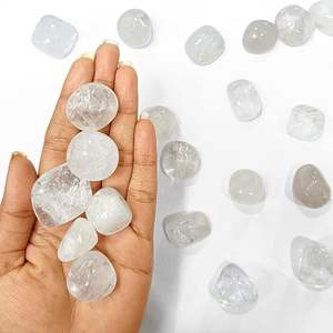 Piedras de caída pulidas naturales de cuarzo transparente, cristales curativos semipreciosos para equilibrar Chakra, trabajo de energía Reiki - Product Image 6