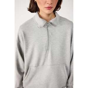 Sudadera Modal con Media Cremallera - Product Image 1