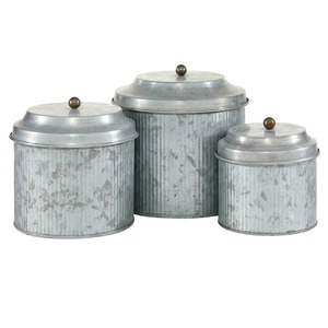 Boîtes en aluminium carrées modernes avec couvercles à boucle, design en treillis chromé blanc, empilables, compatibles lave-vaisselle, cuillères pour la cuisine - Product Image 1