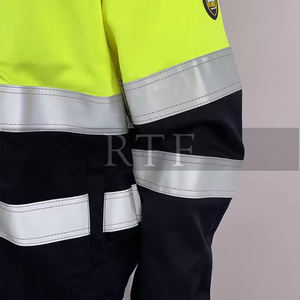 Veste de construction unisexe ignifuge en polyester respirant de sécurité professionnelle de haute qualité vêtements de travail par Raw to Fine - Product Image 2
