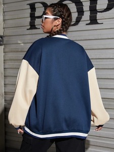 Vestes décontractées Letterman Varsity conçues sur mesure pour femmes fabriquées en usine avec une nouvelle arrivée remplie de coton - Product Image 3