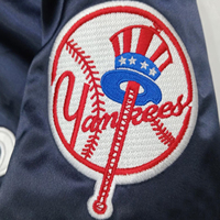 Vestes en satin personnalisées en gros |   Blouson universitaire brodé |   Veste de baseball pour homme, modèle College Team