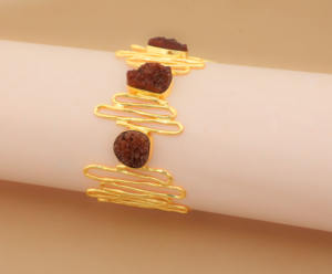 Bracelet manchette plaqué or fait à la main de luxe avec pierres Druzy rouges bijoux de déclaration Boho réglables pour les femmes - Product Image 3