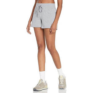 High <b>Waist</b> Women's Cotton Shorts Casual Summer Drawstring Jersey Athletic Shorts with Pockets Wholesale Lounge Yoga Shorts - Product Image 2