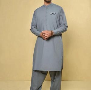 Paquistaní Shalwar Kameez étnico verano invierno ropa musulmana hombres elegante Shalwar Kameez prendas de vestir exteriores casuales moda - Product Image 1