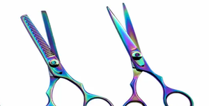 Ciseaux de coiffure professionnels ciseaux de coupe de cheveux de barbier japon 440c ciseaux de Salon en acier ciseaux de barbier - Product Image 3