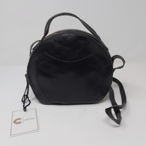 Bolsos cruzados redondos con doble compartimento con cremallera, bolsos de mano para mujer, gran oferta, bolsos de cuero puro de diseñador para mujer, portátiles de moda - Product Image 1
