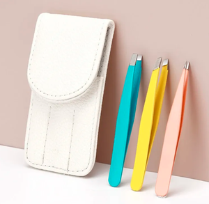 Men's Women's Stainless Steel Tweezers Pointed Tip Eyebrow Clip Eyelash <b>Trimmer</b> Small Pliers Tool for Eyebrow False Eyelashes - Product Image 2