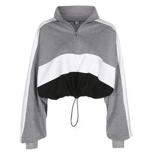 2023 New Arrival Tie Dye Hoodie Crop <b>Top</b> <b>for</b> <b>Women</b> Most Selling 100% Cotton Long Sleeve Stylish Sublimated with Hooded Collar - Product Image 4