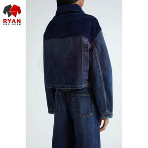 แจ็คเก็ตยีนส์ผู้หญิงทันสมัย ดีไซน์ทรงโมเดิร์น ผ้าระบายอากาศได้ดี พร้อมดีไซน์ทรงปกติที่สวมใส่สบาย - Product Image 4