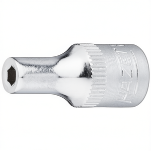 Hazet 1/4'' 6-Point Square <b>Socket</b> with Traction Profile and Knurling - Product Image 3