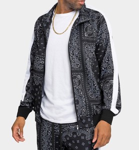 Wedix Sports High Quality Men's Fashion Pullover Sportswear Custom Logo Oversized Striped Hoodie Winter Fleece <b>Track</b> <b>Suits</b> - Product Image 2