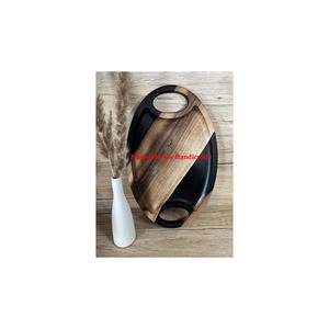 Meilleure qualité traditionnel Arrive Showpiece boisson bière thé bois sous-verre ensemble avec résine poli support ensemble pour décor de Table à manger - Product Image 2