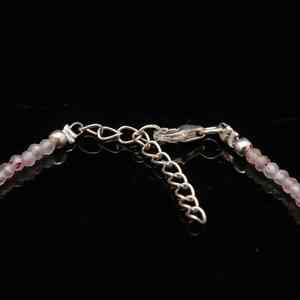 Pulseras de cuentas de piedras preciosas de forma redonda facetada de cuarzo rosa fresa de 2mm pulsera de piedra hecha a mano de cuarzo Natural a precio a granel - Product Image 6