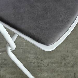 Contemporary Industrial Restaurant <b>Chair</b> with <b>Plastic</b> Back and Iron Frame for <b>Dining</b> Areas - Product Image 4
