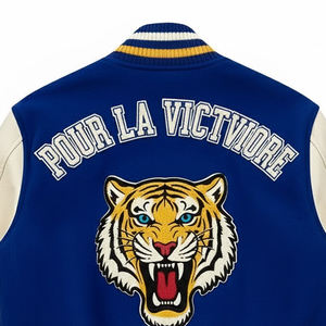 Nouvelle Arrivée 2025 – Blouson Teddy d'Hiver Personnalisé en Laine et Chenille Brodé pour Homme avec Logo Frontal – Faible MOQ - Product Image 5