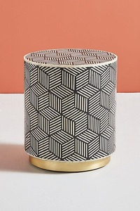 Contemporary Handmade Eco-Friendly Bone Inlay <b>Stool</b> Designer Pattern Premium Finish for Stylish Interior Setup Budget-Friendly - Product Image 4