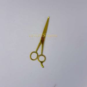 Ciseaux de barbier professionnels en acier inoxydable pour droitiers, manche long, pointe arrondie, qualité salon - Product Image 2