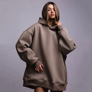 Sudadera con Capucha Oversize para Hombre, de Invierno, para Fitness, de Secado Rápido, Térmica, Transpirable, con Patrón Sólido, Gruesa, 100% Algodón - Product Image 2