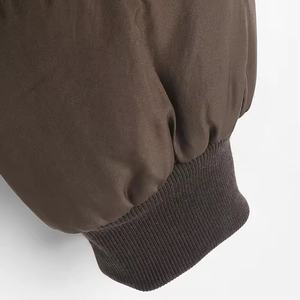 Venta al por mayor de mujeres personalizadas impermeable Floral Puffer cubierto Zip largo de alta calidad estampado acolchado de moda nuevo diseño chaqueta Casual - Product Image 4