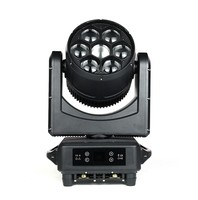 Cabeza móvil LED RGBW de 7x60W para exteriores con zoom, efecto Beam Wash y Bee Eye, IP7*60, IP65 impermeable, para conciertos, clubes, eventos, fiestas, bodas, discotecas y DJ.