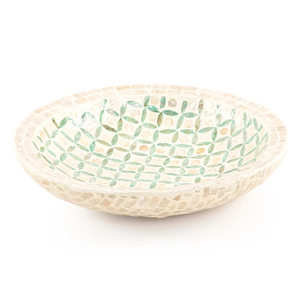 Plato redondo de Ramadán con incrustaciones de nácar, plato para servir chocolate, decoración de fiesta, hecho a mano al por mayor de Vietnam - Product Image 2