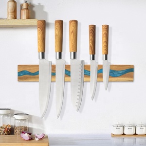 Commandes en gros personnalisées OEM ODM Service lame tranchante en acier inoxydable manche en bois ensemble de couteaux japonais de chef ensemble de couteaux de chef - Product Image 2
