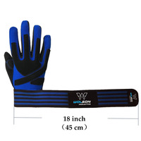 Vente flash - Gants de sport en cuir PU personnalisés avec logo, antidérapants, légers, à doigts entiers, pour les entraînements, la musculation, le cyclisme