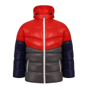 Chaqueta Acolchada de Lona con Capucha para Hombre, Estilo Urbano, de Alta Calidad, Corte Ajustado, con Cuello Alto, Ropa Casual de Invierno 2024, Superventas - Product Image 3