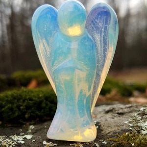 Escultura de estatuilla de Ángel Opalite de la mejor calidad para curación energética Chakra equilibrio Reiki práctica meditación y decoración - Product Image 4