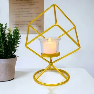 Premium Export Quality Decorative Gold Finished Iron <b>Candle</b> Stand Global Wholesale Buyers Events Hotels Personal Use Christmas - Product Image 3
