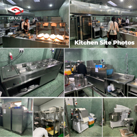 Projet d'équipement de cuisine rapide clé en main en acier inoxydable GRACE - Solutions personnalisées pour restaurants de poulet/hamburgers en Chine