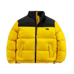 Recién llegado, chaqueta acolchada impermeable con logotipo personalizado y Color, abrigo de burbujas de invierno de nailon Unisex, capucha decorada, estilo bombardero de piel - Product Image 1