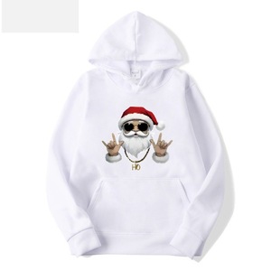 Sudadera con Capucha de Gran Tamaño para Hombre, Diseño de Papá Noel Otoñal, Tejido de Punto Grueso de Poliéster, Alta Calidad, ODM - Product Image 5