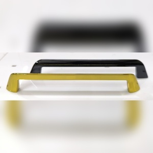 Prix de gros Poignées de placard de cuisine longues Style moderne Poignées de tiroir Quincaillerie de meubles Noir Or 120mm - Product Image 2